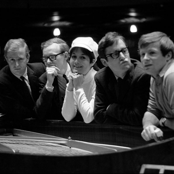 Tim Brooke-Taylor, Graeme Garden, Jo Kendall, David Hatch and Bill Oddie from 1965
