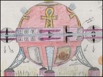 UFO drawing Credits, National Archives