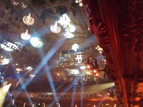 The light display for Strictly in the Tower Ballroom, Blackpool