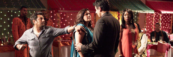 Masood throws a punch