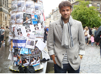 Richard Bacon on the Royal Mile