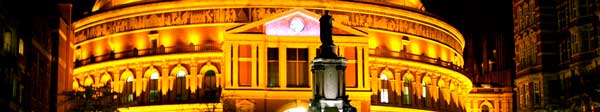 Albert Hall at night by Ben Dodson