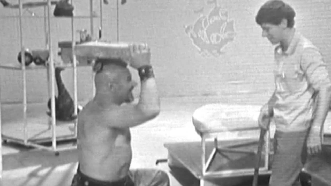 Daredevil strongman Walter Cornelius, 1967