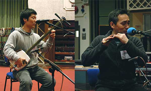 Picture of Etsuro Ono (Tsugaru-Shamisen) Shunsuke Kimura (Bamboo flute)