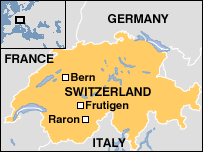 map of Switzerland, Germany, and Italy
