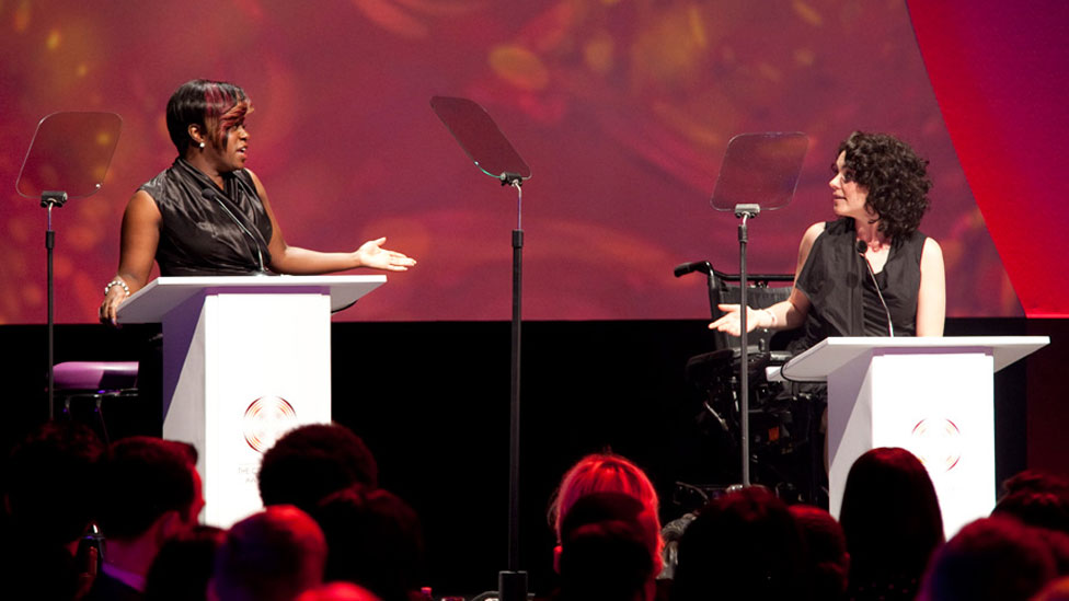 Tameka Epsom, from EastEnders and Cherylee Houston from Coronation Street 