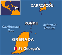 Map of Grenada