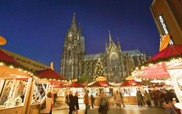 Picture of a Christmas Market in Germany