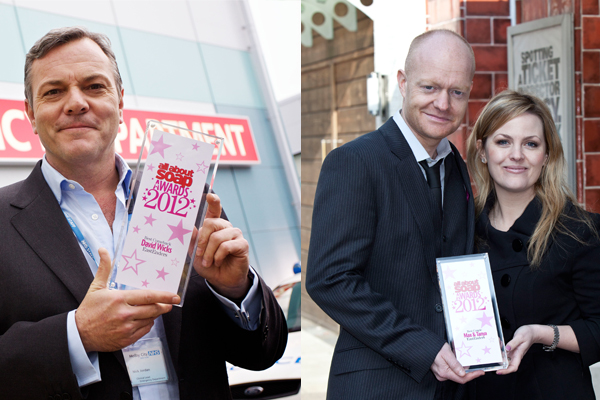 Michael French, Jo Joyner and Jake Wood