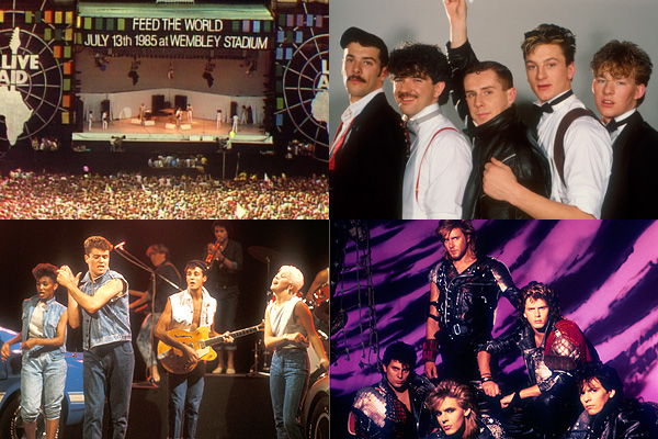 Live Aid, Frankie Goes To Hollywood, Wham and Duran Duran