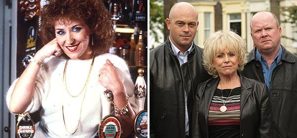 Angie Watts and Grant, Peggy and Phil Mitchell