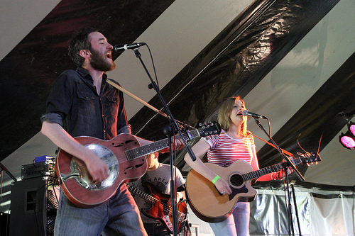 Farriers performing at the Pigstock 2011 festival in Killinchy, Co. Down, Northern Ireland May 28th 2011