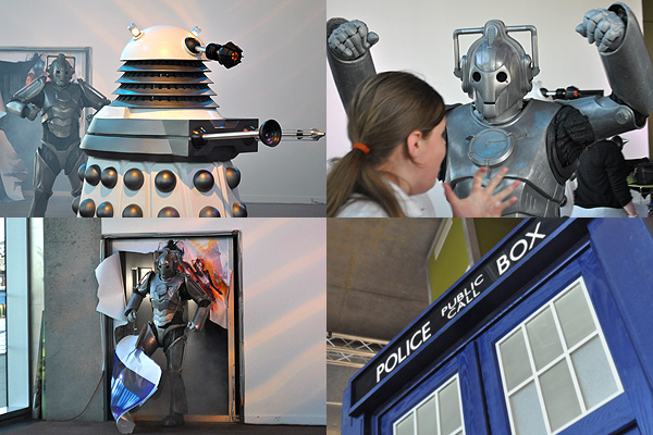 Cybermen and a Dalek