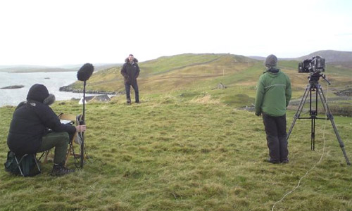 Filming on Shetland