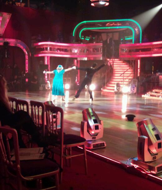Ann Widdecombe and Anton du Beke in the Strictly dress rehearsal