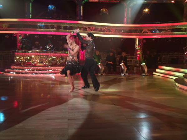 Matt and Aliona's dress rehearsal