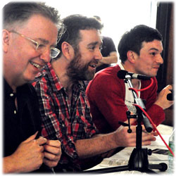 Tom Robinson and members of the panel at Generator's event in Newcastle