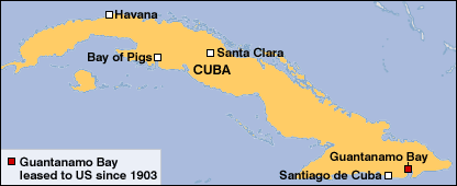 Map of Cuba