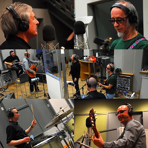 The Poets playing in session on the Vic Galloway BBC Radio Scotland show.