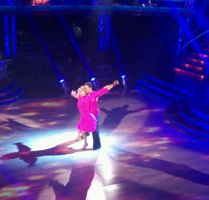 Felicity Kendal and Vincent Simone in the Strictly dress rehearsal