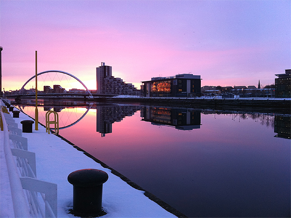 View of the River Clyde taken by Robert Hamilton, 0820 Friday December 3, 2010