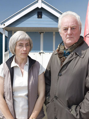 Bernard Hill and Saskia Reeves as The Darwins