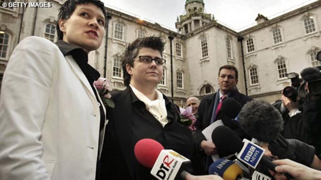 First civil partnership ceremony, 2005