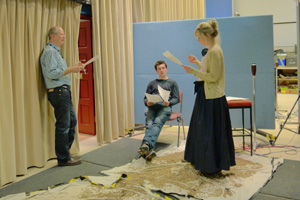 Jeremy Mortimer, Trystan Gravelle and Hattie Morahan