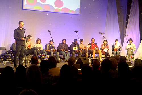 Paul Ashton presenting showcase