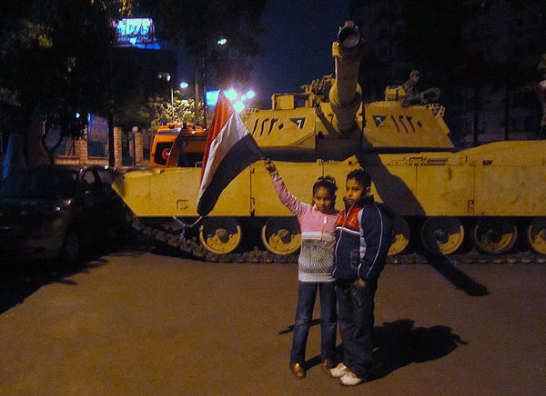 Tahrir Square, Cairo, by Hugh Sykes
