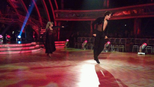 Lulu and Brendan rehearsing