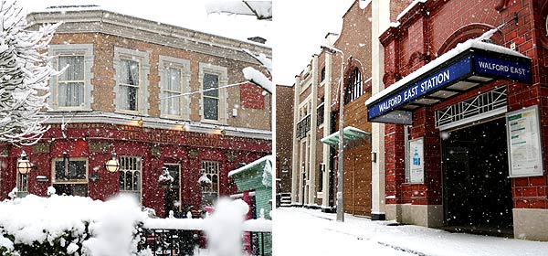 The Queen Vic and Walford East station