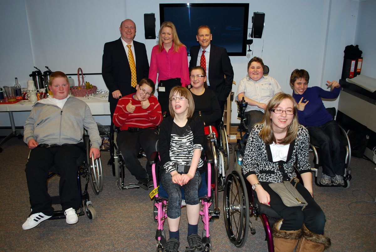 A group shot from the Whizz Kids project from Newcastle