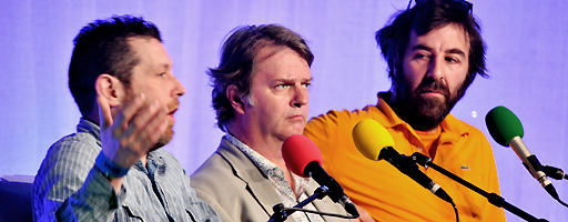 Dave Gorman, Paul Merton and David O'Doherty