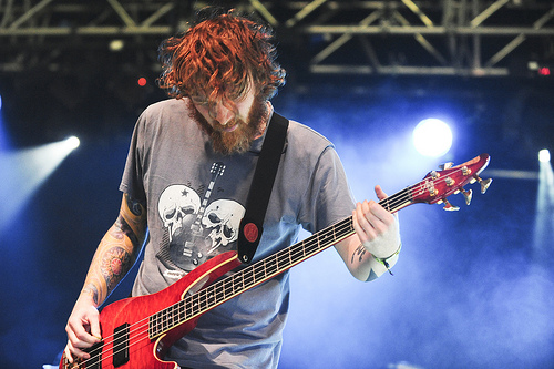 Johnny Adger from And So I Watch You From Afar, live at Electric Picnic 2010