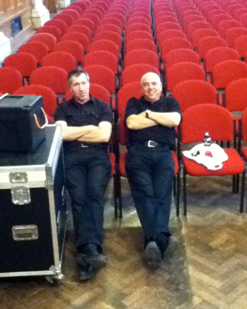 Photo of BBC NOW transport managers Mark and Andy