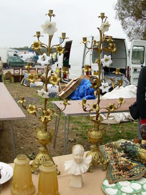Candlesticks at an antique depot that Kathryn found for Rebekkah in the first episode