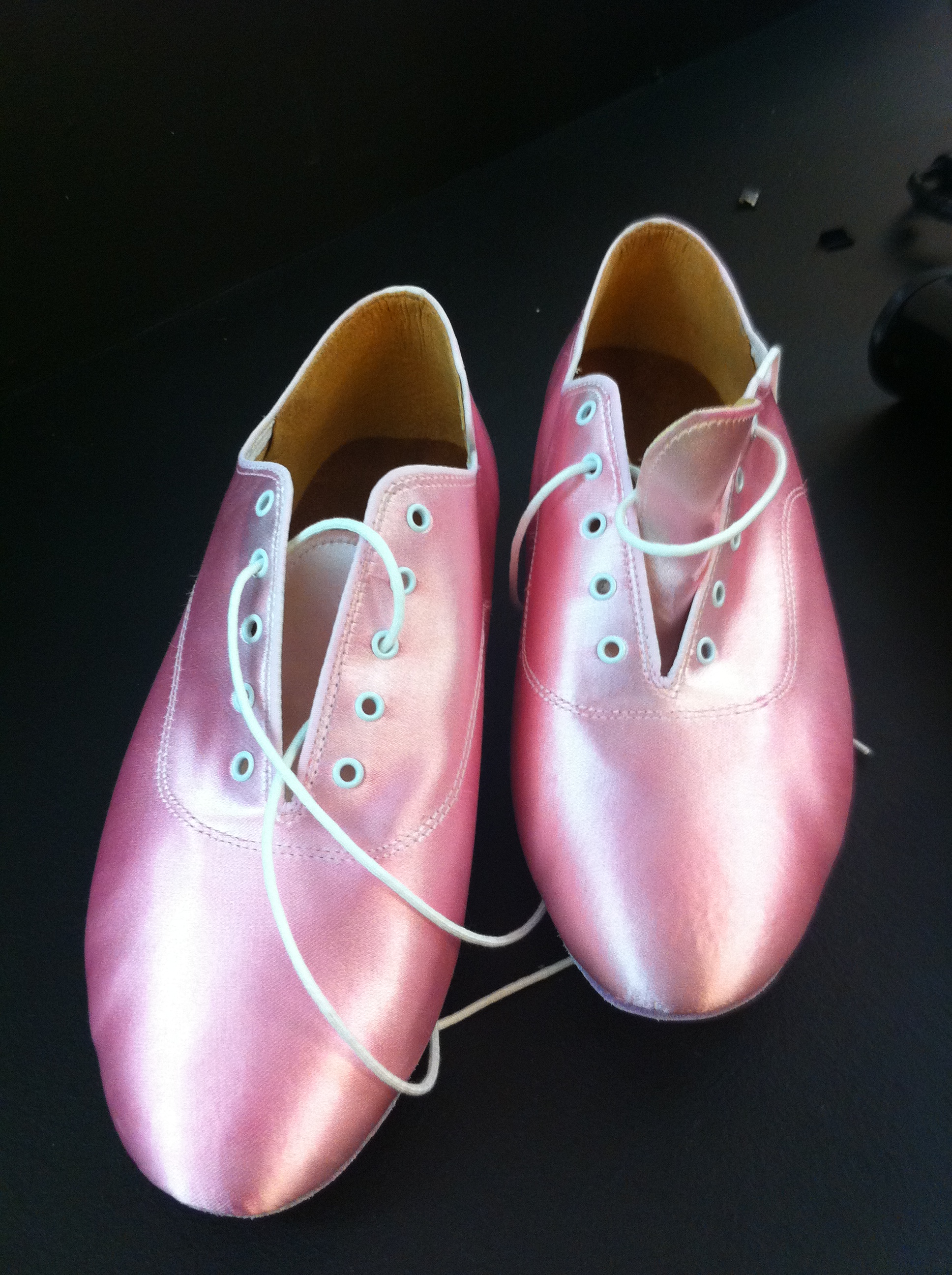 Pink shoes backstage at Strictly