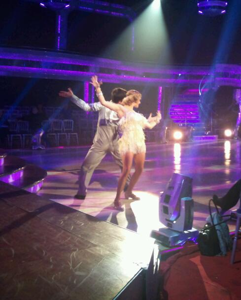 Tina O'Brien and Jared Murillo in Dress Rehearsal for Strictly Come Dancing