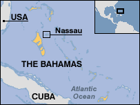 map of Bahamas and Florida