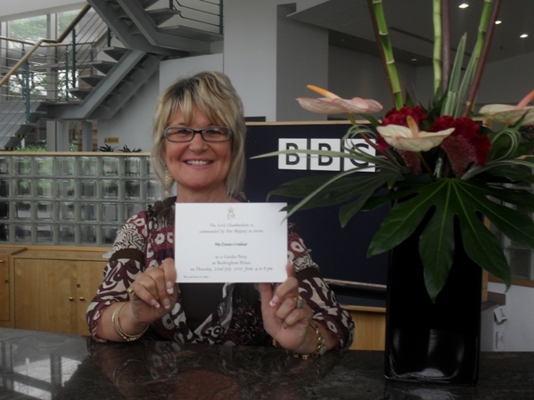 Zina Craker, receptionist at the BBC White City building