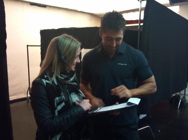 Gavin Henson backstage at Strictly