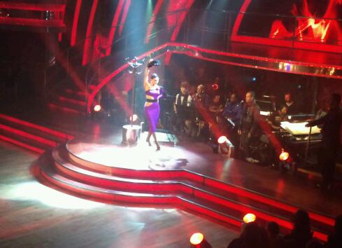 Kara Tointon in the Strictly dress rehearsal