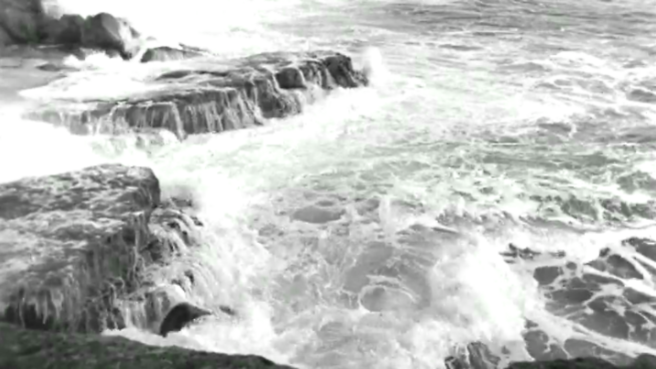Rough sea and rocks interlude, 1953