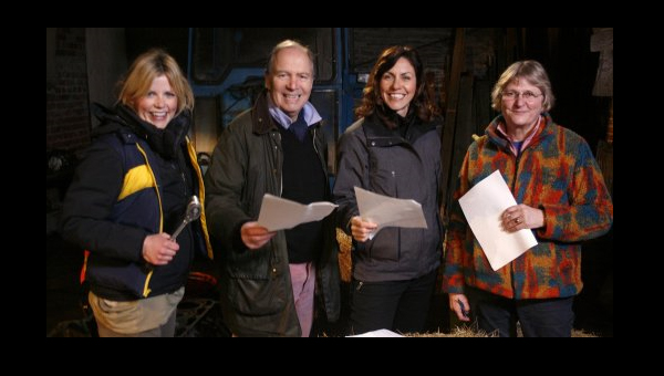 Countryfile presenters with Charles Collingwood (Brian Aldridge) and Archers producer Julie Beckett