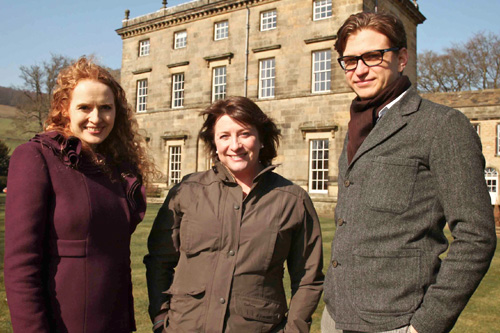 Dr. Kate Williams - Social Historian, Caroline Quentin - Presenter, and Kieran Long -Architectural Expert