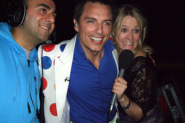 Muslim Alim, John Barrowman and Edith Bowman