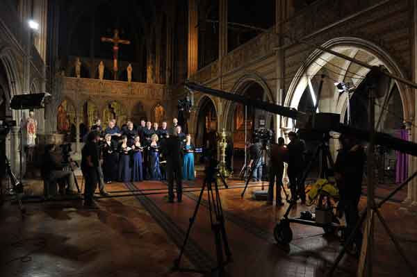 Filming 'Sacred Christmas' with The Sixteen