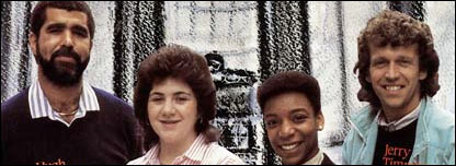 1998 Re-launch: (l-r) Hugh Crosskill, Helen Mackessy, Pat Whitehorne, Jerry Timmins