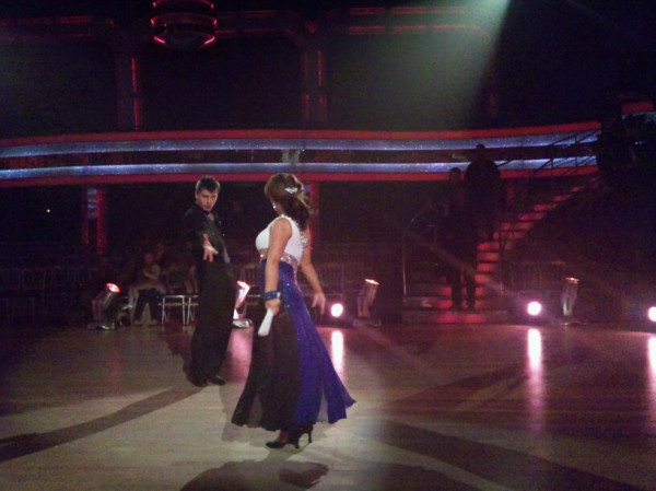 Maracas at the ready for Chelsee and Pasha's Paso Doble